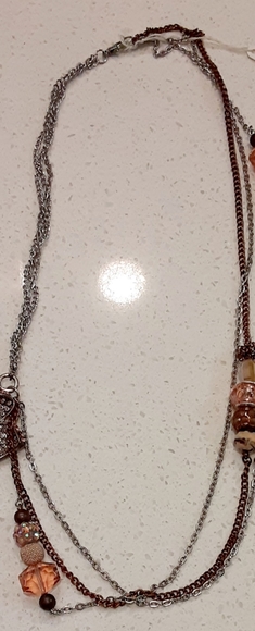 Pink coral flower necklace - Picture 1 of 1